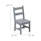 Flash Furniture Gray Kids Solid Hardwood 3 PC Table & Chair Set TW-WTCS-1001-GRY-GG - alternate 4